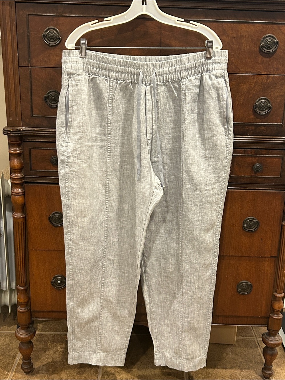 Athleta Linen Drawstring Pants Women’s Size XL